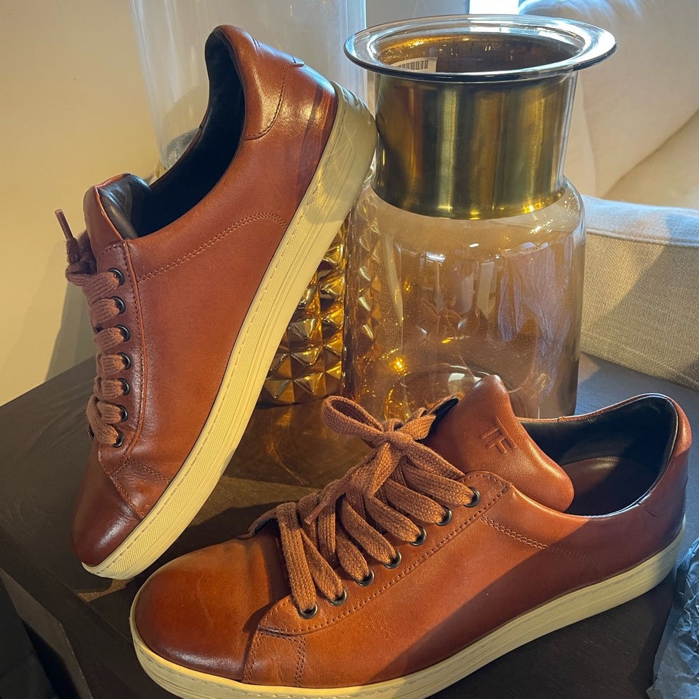 Tom Ford Russel Leather Low Top